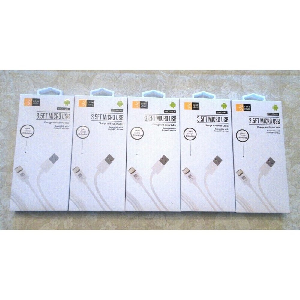 Lot 5 Case Logic 3.5 FT Micro USB Charge And Sync